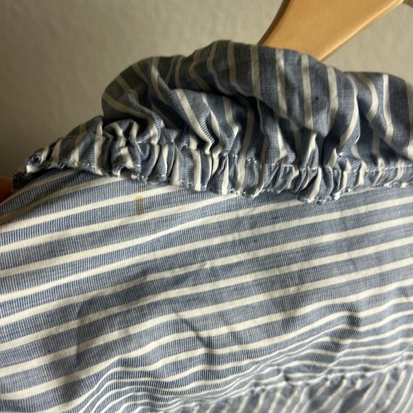 FINLEY Anorak Stripe Top Blue Pullover Half Zip Size S - Picture 7 of 7